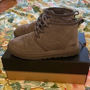 UGG Neumel Chukka Charcoal Suede Boots